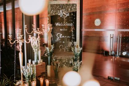 Signage and Floral detail — Sufi Night decor — Alila Diwa Goa